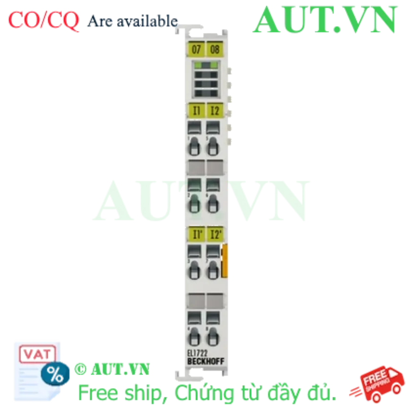 Ảnh của EL1722 | EtherCAT Terminal, 2-channel digital input, 120…230 V AC, 10 ms, without power contacts