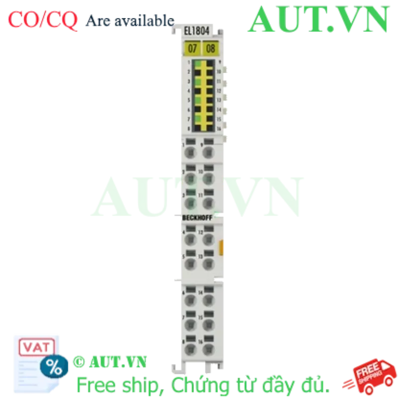 Ảnh của EL1804 | EtherCAT Terminal, 4-channel digital input, 24 V DC, 3 ms, 3-wire connection