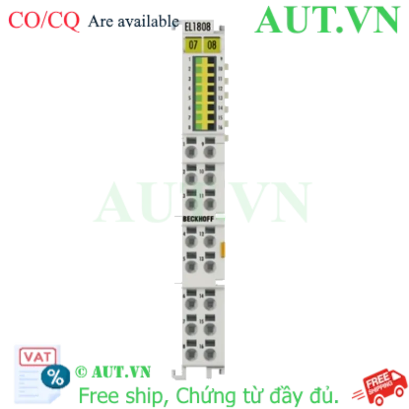 Ảnh của EL1808 | EtherCAT Terminal, 8-channel digital input, 24 V DC, 3 ms, 2-wire connection