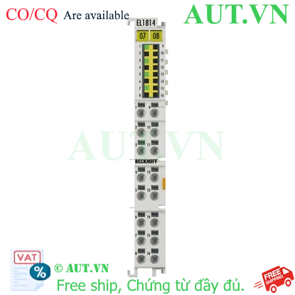 Ảnh của EL1814 | EtherCAT Terminal, 4-channel digital input, 24 V DC, 10 µs, 3-wire connection