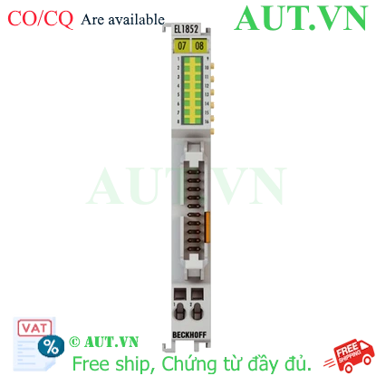 Ảnh của EL1852 | EtherCAT Terminal, 8-channel digital input + 8-channel digital output, 24 V DC, 3 ms, 0.5 A, flat-ribbon cable