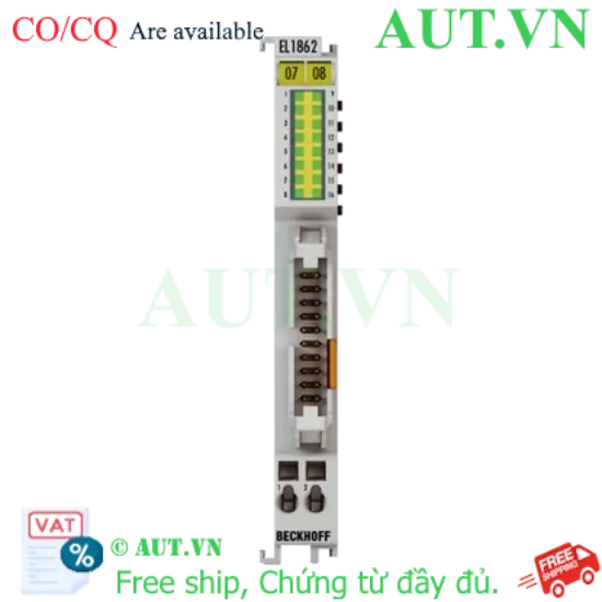 Ảnh của EL1862-0010 | EtherCAT Terminal, 16-channel digital input, 24 V DC, 3 ms, ground switching, flat-ribbon cable