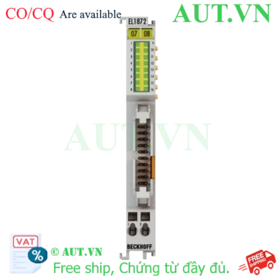 Ảnh của EL1872-0010 | EtherCAT Terminal, 16-channel digital input, 24 V DC, 10 µs, ground switching, flat-ribbon cable