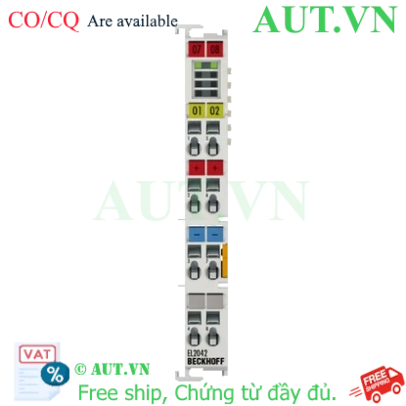 Ảnh của EL2042 | EtherCAT Terminal, 2-channel digital output, 24 V DC, 2 x 4 A/1 x 8 A