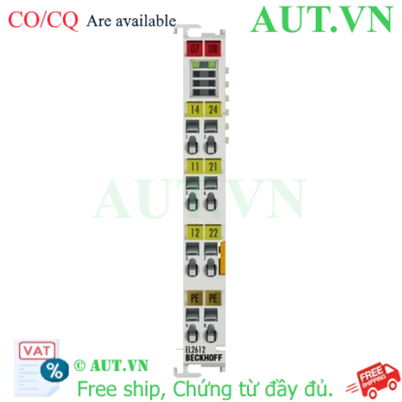 Ảnh của EL2612 | EtherCAT Terminal, 2-channel relay output, 125 V AC, 30 V DC, 0.5 A AC, 2 A DC