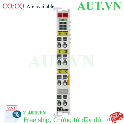 Ảnh của EL2652 | EtherCAT Terminal, 2-channel relay output, 230 V AC, 300 V DC, 1 A