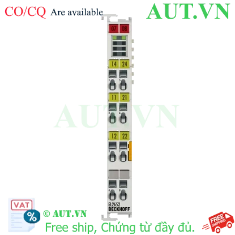 Ảnh của EL2652 | EtherCAT Terminal, 2-channel relay output, 230 V AC, 300 V DC, 1 A