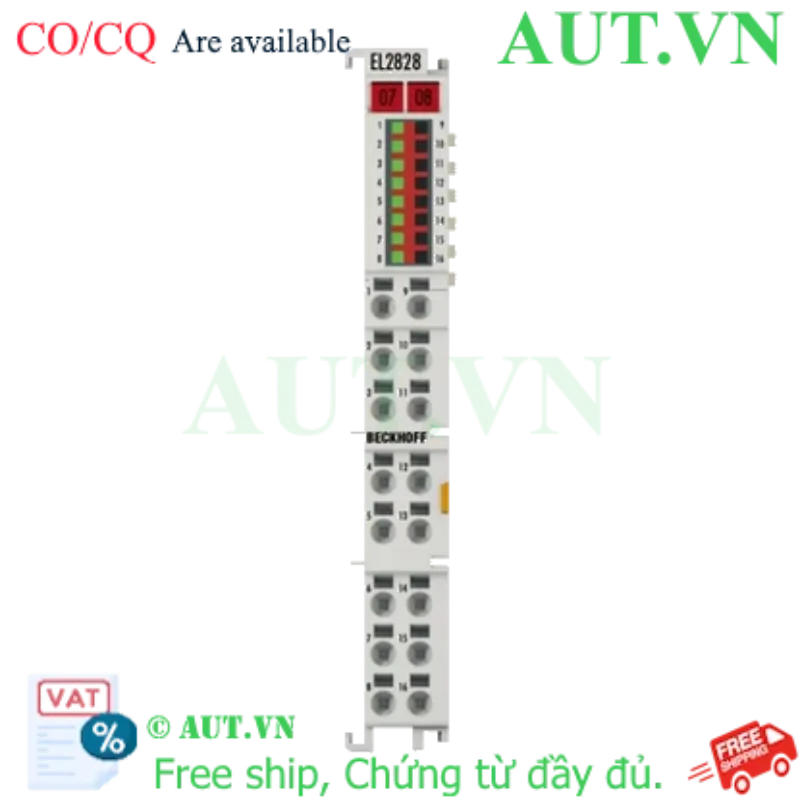 Ảnh của EL2828 | EtherCAT Terminal, 8-channel digital output, 24 V DC, 2 A