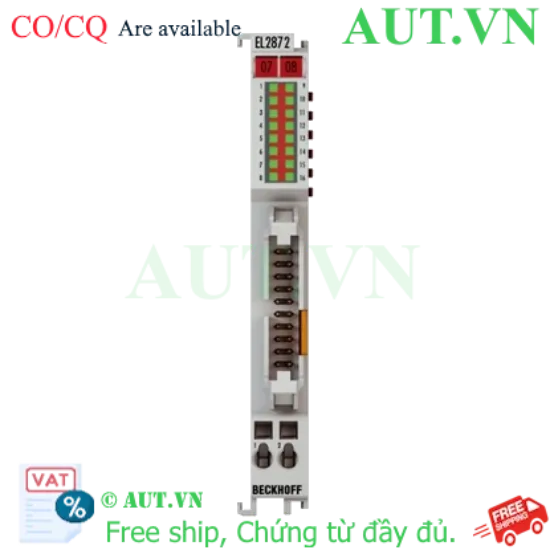 Ảnh của EL2872-0010 | EtherCAT Terminal, 16-channel digital output, 24 V DC, 0.5 A, ground switching, flat-ribbon cable