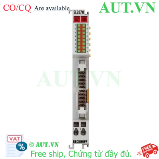 Ảnh của EL2878-0005 | EtherCAT Terminal, 8-channel digital output, 24 V DC, 0.5 A, flat-ribbon cable, with diagnostics