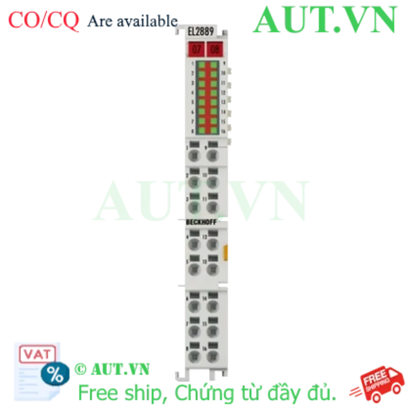 Ảnh của EL2889 | EtherCAT Terminal, 16-channel digital output, 24 V DC, 0.5 A, ground switching