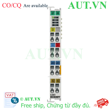 Ảnh của EL3001 | EtherCAT Terminal, 1-channel analog input, voltage, ±10 V, 12 bit, single-ended