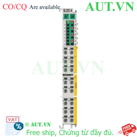 Ảnh của Module Đo Nhiệt Độ RTD Beckhoff EL3214-0090 | 4 Kênh EtherCAT TwinSAFE SC