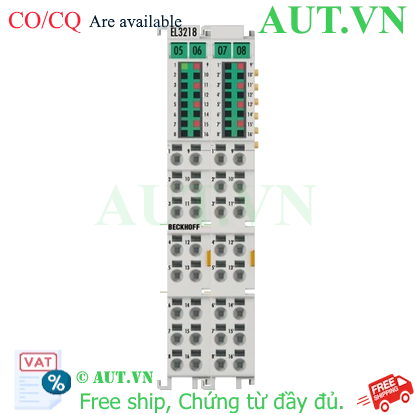 Ảnh của EL3218 | EtherCAT Terminal, 8-channel analog input, temperature, RTD (Pt100), 16 bit, 3-wire connection