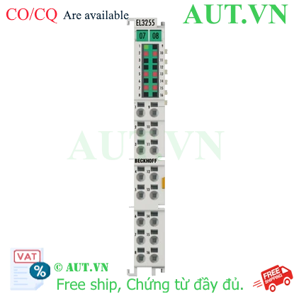 Ảnh của EL3255 | EtherCAT Terminal, 5-channel analog input, potentiometer, 300 ?…50 k?, 16 bit