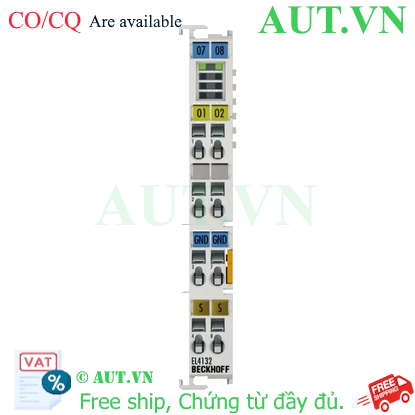 Ảnh của EL4132 | EtherCAT Terminal, 2-channel analog output, voltage, ±10 V, 16 bit