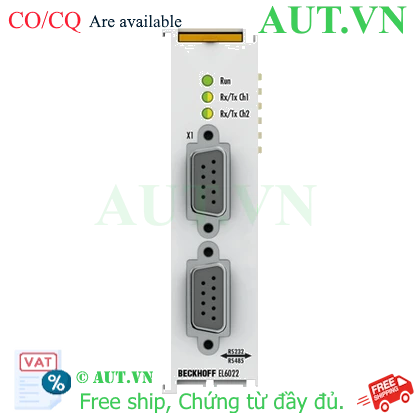 Ảnh của EL6022 | EtherCAT Terminal, 2-channel communication interface, serial, RS422/RS485, D-sub