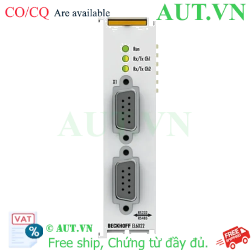Ảnh của Beckhoff EL6022 | EtherCAT Terminal Giao Tiếp RS422/RS485 (2 Kênh)