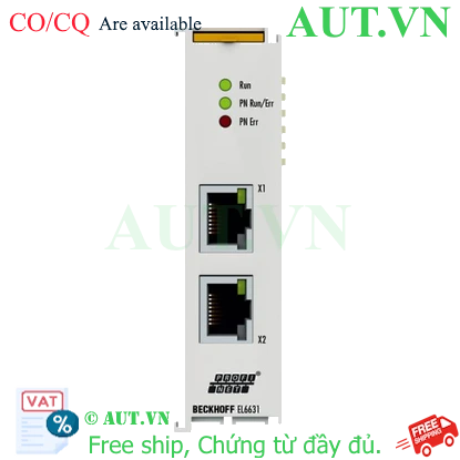 Ảnh của EL6631 | EtherCAT Terminal, 2-port communication interface, PROFINET RT, controller