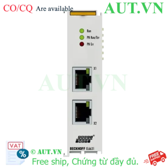 Ảnh của EL6631 | EtherCAT Terminal, 2-port communication interface, PROFINET RT, controller
