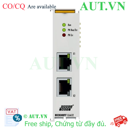 Ảnh của EL6632 | EtherCAT Terminal, 2-port communication interface, PROFINET IRT, controller