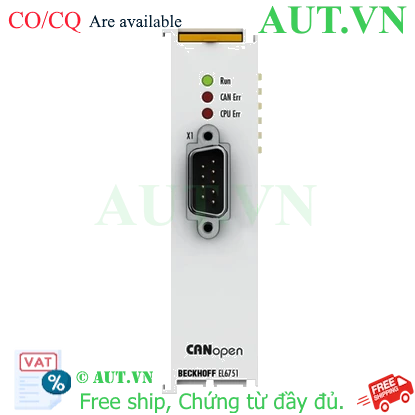 Ảnh của EL6751 | EtherCAT Terminal, 1-channel communication interface, CANopen, master/slave