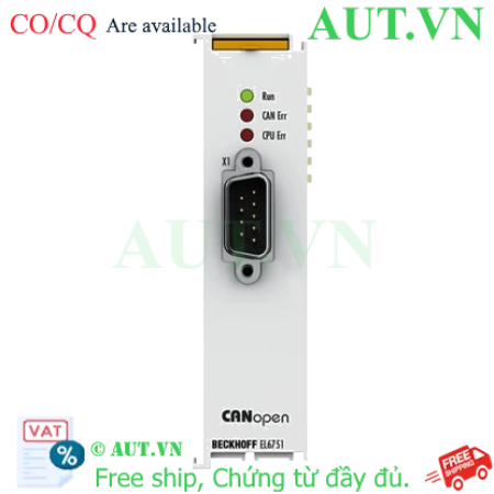 Ảnh của EL6751 | EtherCAT Terminal, 1-channel communication interface, CANopen, master/slave