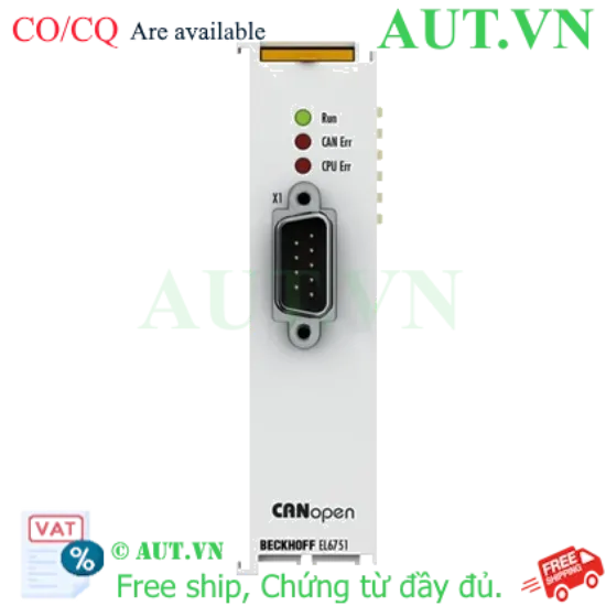 Ảnh của EL6751 | EtherCAT Terminal, 1-channel communication interface, CANopen, master/slave