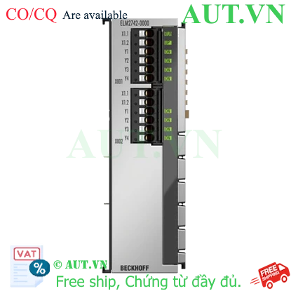 Ảnh của ELM2742-0000 | EtherCAT Terminal, 2-channel solid state relay output, multiplexer, 48 V AC/DC, 1 A, potential-free, 1 x 4