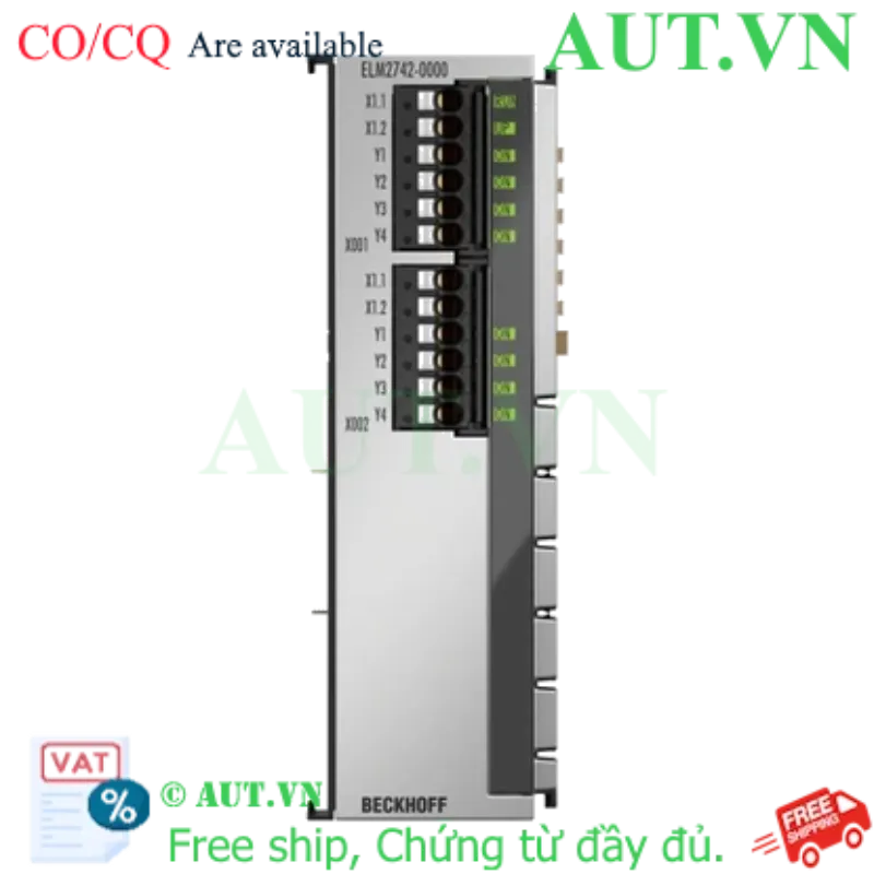 Ảnh của ELM2742-0000 | EtherCAT Terminal, 2-channel solid state relay output, multiplexer, 48 V AC/DC, 1 A, potential-free, 1 x 4