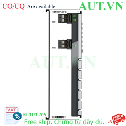 Ảnh của ELM3002-0000 | EtherCAT Terminal, 2-channel analog input, voltage, ±30 V…±20 mV, 24 bit, 20 ksps