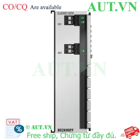 Ảnh của ELM3002-0030 | EtherCAT Terminal, 2-channel analog input, voltage, ±30 V…±20 mV, 24 bit, 20 ksps, externally calibrated
