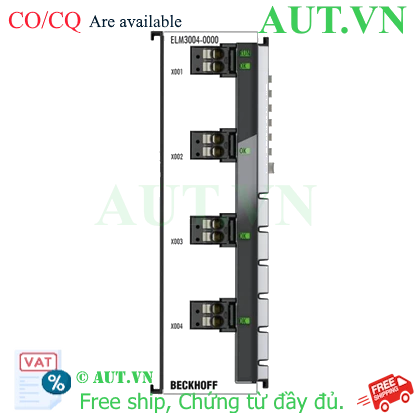 Ảnh của ELM3004-0000 | EtherCAT Terminal, 4-channel analog input, voltage, ±30 V…±20 mV, 24 bit, 10 ksps