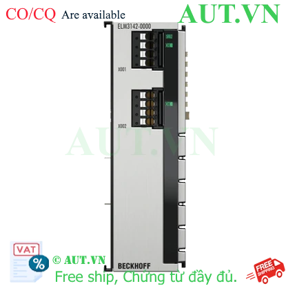 Ảnh của ELM3142-0000 | EtherCAT Terminal, 2-channel analog input, multi-function, ±10…±1.25 V, ±20 mA, 24 bit, 1 ksps