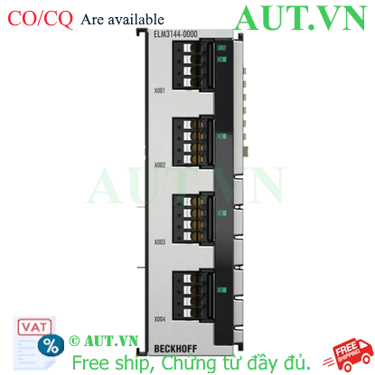 Ảnh của ELM3144-0000 | EtherCAT Terminal, 4-channel analog input, multi-function, ±10…±1.25 V, ±20 mA, 24 bit, 1 ksps
