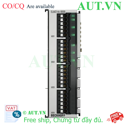 Ảnh của ELM3146-0000 | EtherCAT Terminal, 6-channel analog input, multi-function, ±10…±1.25 V, ±20 mA, 24 bit, 1 ksps