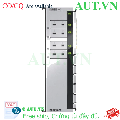 Ảnh của ELM3344-0003 | EtherCAT Terminal, 4-channel analog input, temperature, thermocouple, 24 bit, high-precision, 1 ksps, Mini-TC universal