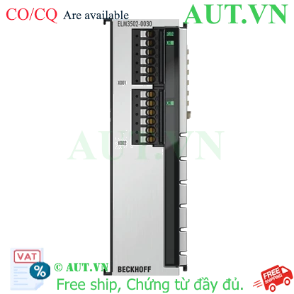 Ảnh của ELM3502-0030 | EtherCAT Terminal, 2-channel analog input, measuring bridge, full/half/quarter bridge, 24 bit, 20 ksps, externally calibrated