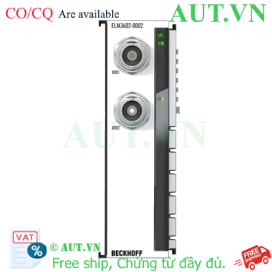 Ảnh của Bộ Thiết Bị Đầu Cuối EtherCAT ELM3602-0002 Beckhoff | Module Đầu Vào Tương Tự 2 Kênh IEPE