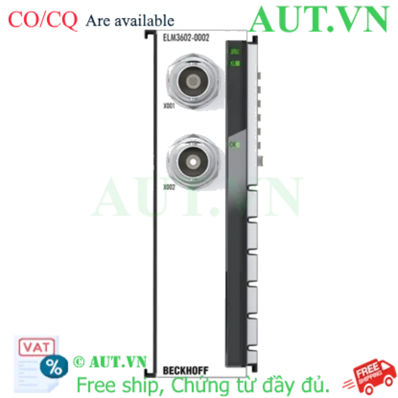 Ảnh của Bộ Thiết Bị Đầu Cuối EtherCAT ELM3602-0002 Beckhoff | Module Đầu Vào Tương Tự 2 Kênh IEPE