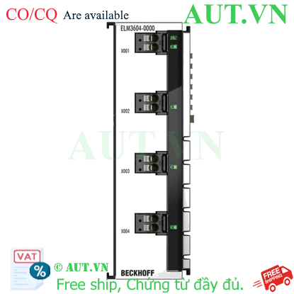 Ảnh của ELM3604-0000 | EtherCAT Terminal, 4-channel analog input, IEPE/accelerometer, 24 bit, 20 ksps