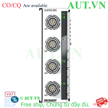 Ảnh của ELM3704-0001 | EtherCAT Terminal, 4-channel analog input, multi-function, 24 bit, 10 ksps, LEMO