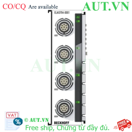 Ảnh của Beckhoff ELM3704-0001 | EtherCAT Terminal 4 Kênh Analog Input 24-bit (LEMO)