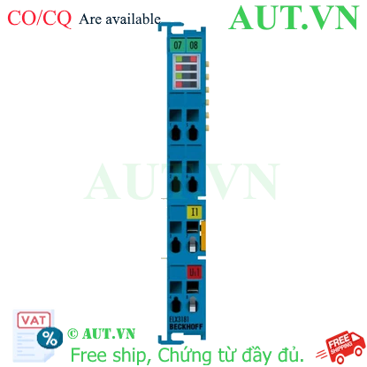 Ảnh của ELX3181 | EtherCAT Terminal, 1-channel analog input, current, 4…20 mA, 16 bit, single-ended, HART, Ex i