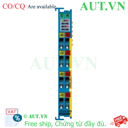 Ảnh của ELX3202-0090 | EtherCAT Terminal, 2-channel analog input, temperature, RTD (Pt100), 16 bit, Ex i, TwinSAFE SC