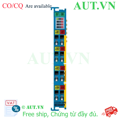 Ảnh của ELX3204-0090 | EtherCAT Terminal, 4-channel analog input, temperature, RTD (Pt100), 16 bit, Ex i, TwinSAFE SC