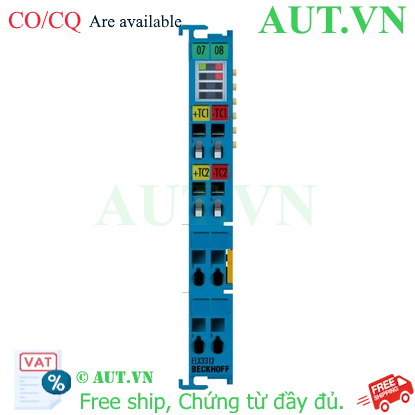 Ảnh của ELX3312 | EtherCAT Terminal, 2-channel analog input, temperature, thermocouple, 16 bit, Ex i