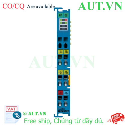Ảnh của ELX3351 | EtherCAT Terminal, 1-channel analog input, measuring bridge, full bridge, 24 bit, Ex i
