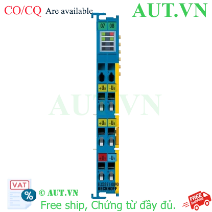 Ảnh của ELX3351-0090 | EtherCAT Terminal, 1-channel analog input, measuring bridge, full bridge, 24 bit, Ex i, TwinSAFE SC
