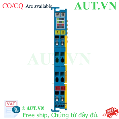 Ảnh của ELX5151-0090 | EtherCAT Terminal, 1-channel encoder interface, incremental, NAMUR, Ex i, TwinSAFE SC
